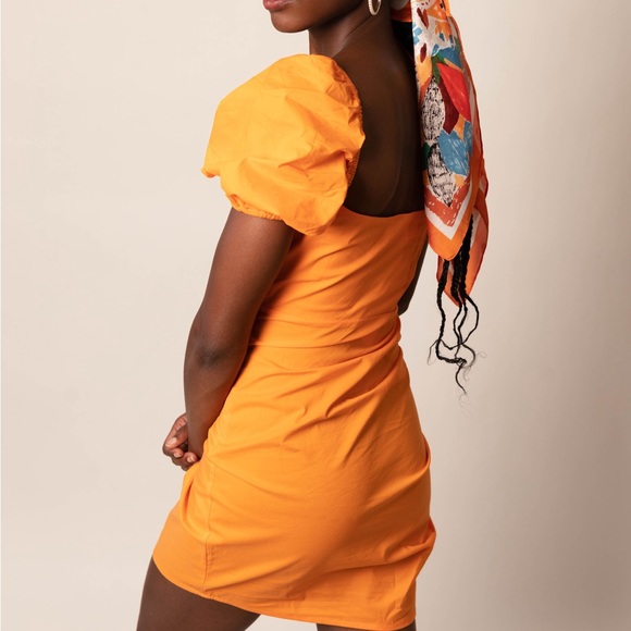 Orange mini dress - Picture 6 of 8